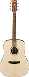 Merbau Griffbrett & Bridge IBANEZ PF-Serie Akustik Gitarre Dreadnought 6 String - Open Pore Natural (PF10-OPN)