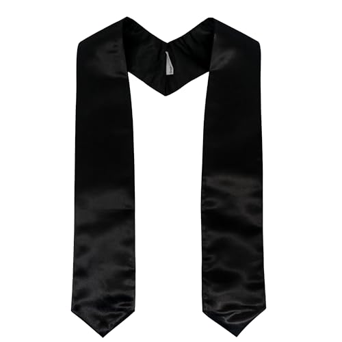 GraduationMall Graduation Stole for Adults Clergy Choral Stoles Academic Sash for School Church Ceremony Unisex 60"/72" 16 Colors