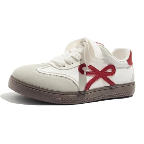 Y2K Preppy Flat Shoes for Women - Rounded Toe Ballet Flats with Bow Design, Comfortable Casual Commuting Footwear2