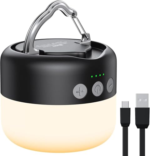 LED Camping Lantern Rechargeable 1000LM, Up to 300H Running Time Camping Tent Light, 6700mAh...