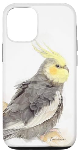 Niedliches Nymphensittich-Porträt, Kunstwerk, Haustier-Geschenk Hülle für iPhone 12/12 Pro