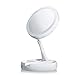 Produktbild EGCLJ Make-up-Spiegel Vanity Spiegel Mit Beleuchtung, LED Vergrößerungsspiegel 1x / 10x Spiegel Rotation 360 ° Kosmetikspiegel USB for Badezimmer, Reise (Color : White)