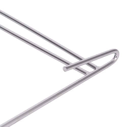 Image of Mud Flap Anti-Sail Bracket, 21 * 24 inch Chrome, fit for 24 inch Width, 24 inch to 30 inch mud Flaps, (Straight Double Type, Chrome Metal)