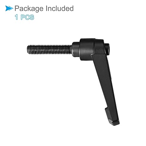 Image of Clamping Lever Handles, M8 x 50mm Male Thread, Adjustable Quick Release Locking Rotating Bolt Knobs Black - (Applications: for Lathe Machinery), 1-Piece