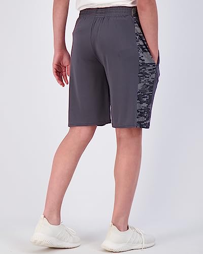 Image of Real Essentials 5 Pack: Boys' Dry Fit Basketball Shorts for Youth Kids Teens - Athletic Running Soccer Sports with Pockets