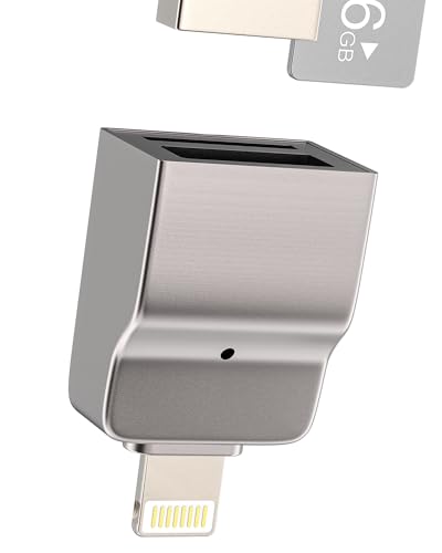 iPhone 14 13 Pro Max (2C1)p Lightning - USBA_v^[ OTG TFX|[g fW^JtbVhCu }CNSDJ[h[_[ Apple LightingpIXP[u iPad MFiF胁