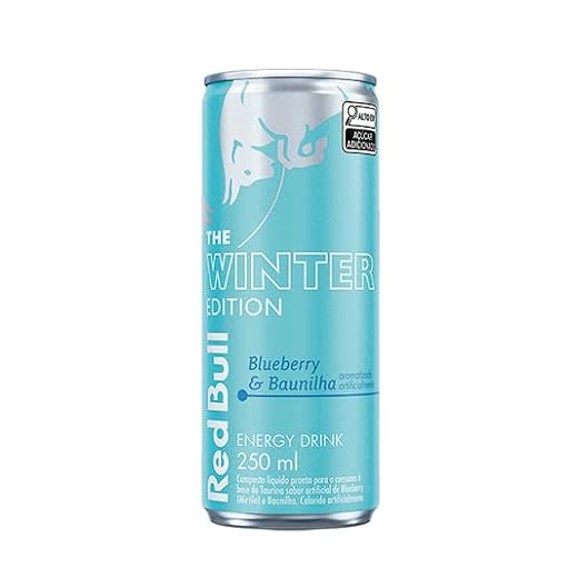 Red Bull Energético, Winter Edition, Blueberry&Baunilha, 250ml