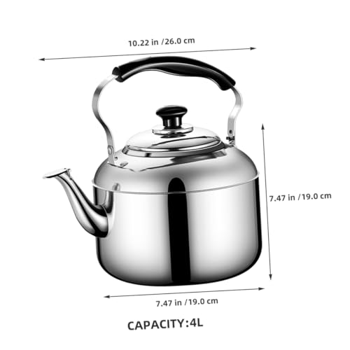 Bouilloire à sifflet cuisine eau chaude acier inoxydable