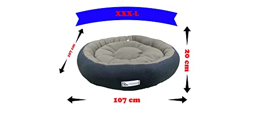 Image of Premium XXXL Size Dog Bed for Medium Dogs and Puppies Anti Skid Bottom Washable Orthopedic Big Dog /cat Beds Black-Grey