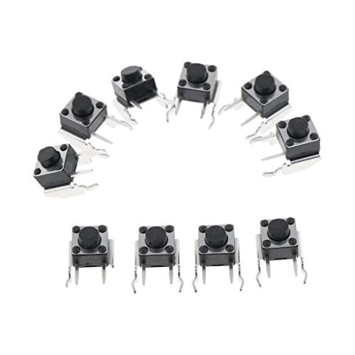 Image of CALANDIS for Xbox 360 One Controller LB /RB Tactile Switch Bumper Button Replacement, Black, Pack of 10 | Controllers & Attachments | Video Game Accessories