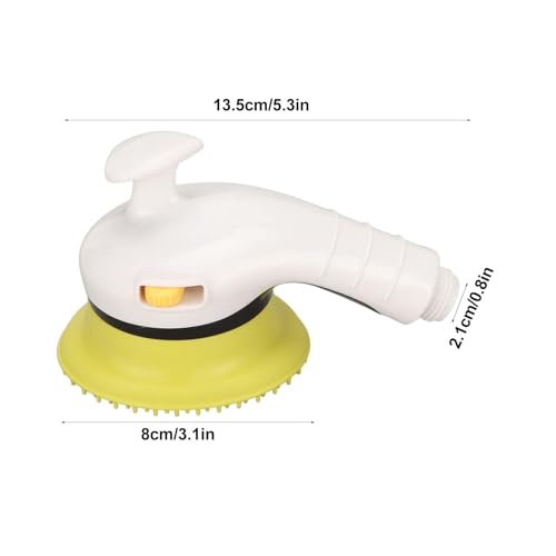 Haustier-Duschbrause, Handbrause Mit Ein-/Aus-Schalter, Hundewaschduschaufsatz, Hundebadebrause Zum Baden Und Massieren(Gelb)