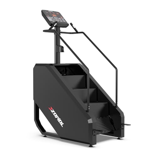 Image of Stair Stepper, Commercial Grade Stair Climber Machine with LED Screen and 12 Programs, for Cardio and Lower Body Workouts, 15-164 Steps /Minute