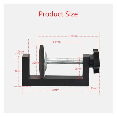 Image of 2PCS Heavy Duty C Clamp Set, Adjustable Desk and Wood Clamps for DIY Projects and Workshops