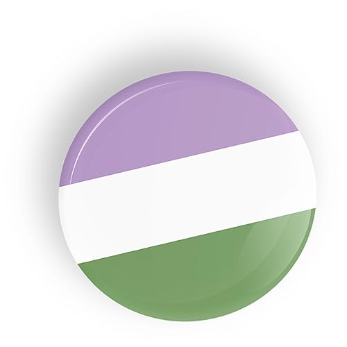Queeres Geschlecht Queergender Stolz-Flagge Pin-Abzeichen-Schaltfläche - Pin zurück oder Magnet LGBT LGBTQ LGBTQI LGBTQIA