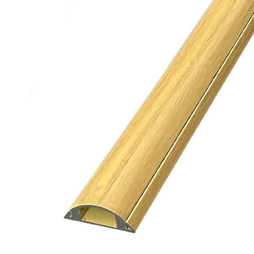 Protection de câble au sol en aluminium Yellow Wood 50x14mm pour maison et garage