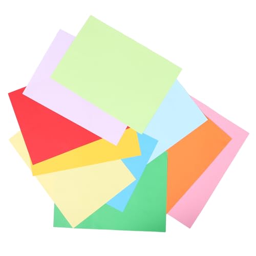 Papier cartonné multicolore de 100 feuilles pour origami et décoration