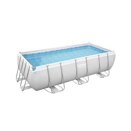 Concept Usine | Piscina Tubular Fuera Del Suelo Rectangular Hawi | 6478 L | Bomba Filtro De Arena | Fácil De Montar | Resistente Y Anticorrosión | Revestimiento Tritech Resistente Perforaciones