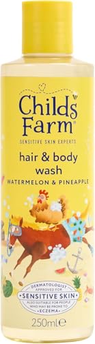 Child's Farm Childs Farm Hair & Body Wash, Watermelon Pineapple250 Ml Gentle Tear-Free Formula For Kids, Babies Sensitive Skin, 250ml – Image 2