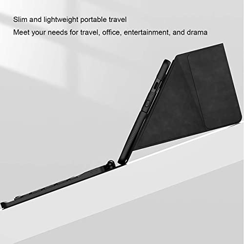 para Samsung Galaxy Z Dobra 4/Z Dobra 3/Z Dobra 2 Estojo para teclado,Estojo de Teclado de Couro [Ca