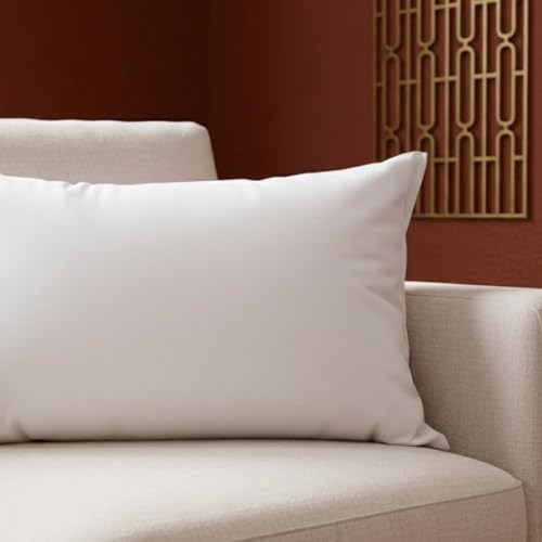 Image of SAJAVAT HOME Ultra Soft Microfiber Pillow | Hypoallergenic White Sleeping & Decorative Pillow Insert for Bed, Sofa & Home Comfort | 12x18 in (30x45 cm) | Pack of 1