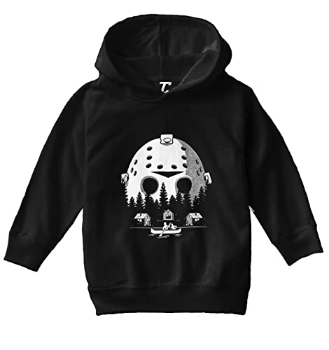Tcombo Voorhees Camp Scene Mask - Horror Movie Toddler/Youth Fleece Hoodie