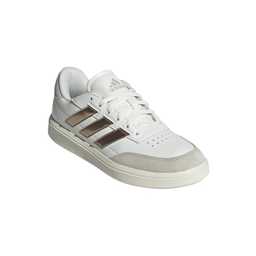 adidas Womens Courtblock Metallic Lace Up Sneakers Shoes Casual - White2