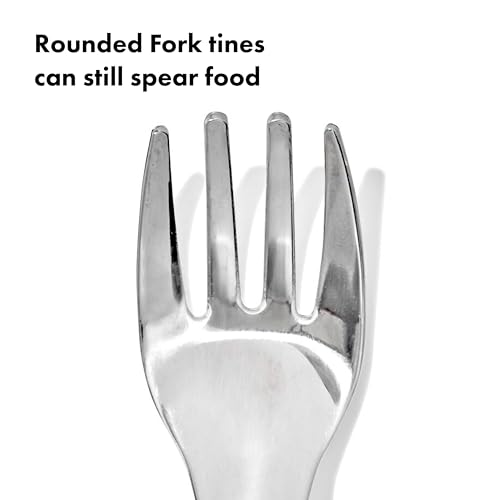 OXO Tot On-The-Go Fork and Spoon Set, Opal - image 3