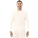 Indera Men's Traditional Long Johns Thermal Underwear Top, Natural, Large