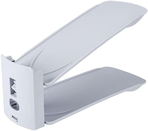 DLORKAN 2 Step Shoe Slots Organizer! No assembly required, double layer stack design saves 50% space, perfect for any closet