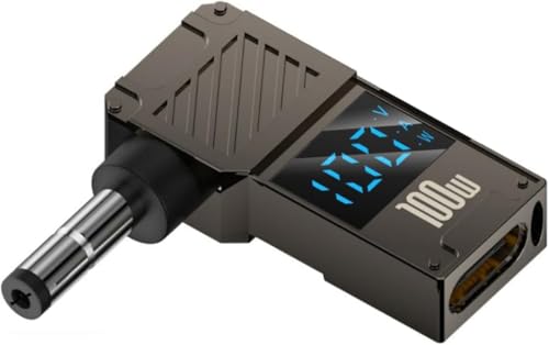 Image of ETZIN 100W Female Type-C to Laptop Charging Adapter Converter Compatible with Lenovo IdeaPad Yoga Laptop Series, Chromebook, Liteon, Flex, Notebooks (4.0X 1.7MM Adapter)