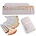 32pcs Makeup Brushes Premium Makeup Brush Set Synthetic Kabuki Cosmetics Foundation Blending Blush Eyeliner Face Powder Brush Makeup Brush Kit ,Champagne Color