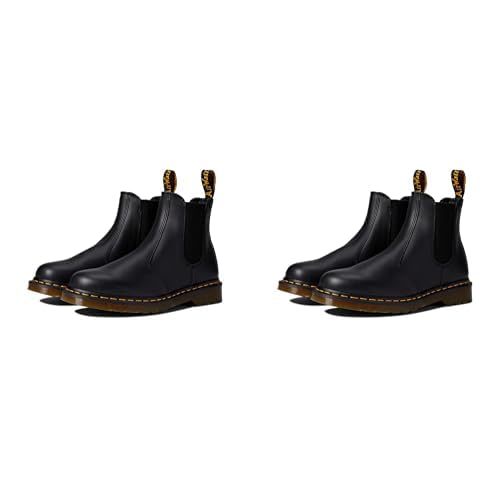 Dr. Martens Martens Botas unisex de piel liso 2976, napa negra