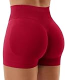 Picture of YEOREO SoftHue Women Workout Gym Impact Shorts Scrunch Butt Lifting 2.5"/3.6"/4.5"/6" Shorts Wine XS