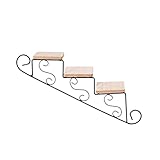 ELWAA LXRYP Retro Treppe Dekorativer Rahmen Wanddekoration Lagerregal Wandbehang Blumenregal Wandhalterung Blumentopfständer Heimdekoration