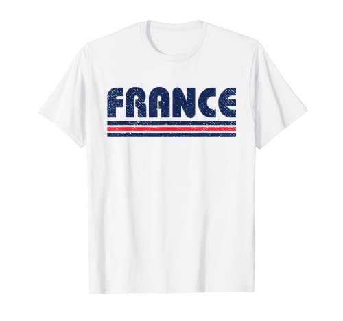 Vintage France Flag Colors Camiseta
