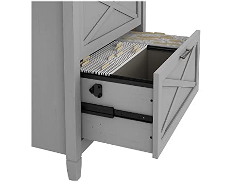Bush Key West 2 Drawer Lateral File Cabinet, Cape Cod Gray #TOP4