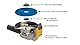 Kutzall Original Shaping Dish - Fein, 114,3 mm (4-1⁄2) Ø. X 7⁄8 (22.2mm) Bohrung - Winkelschleifer-Aufsatz für DeWalt, Bosch, Milwaukee, Makita. Schleifmittel Wolframkarbid, DW412O230