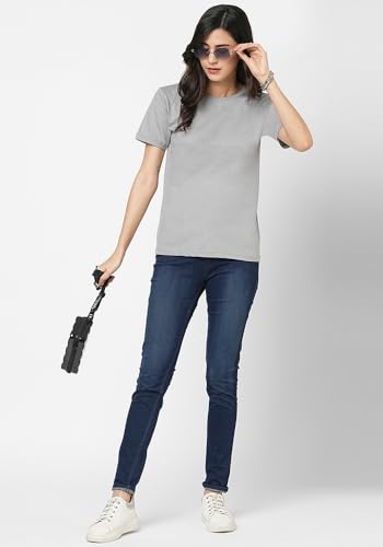 Image of Wear Your Opinion Women's S to 5XL Plain Solid 100% Cotton Unisex Boyfriend Fit T-Shirt (Design: Solid)
