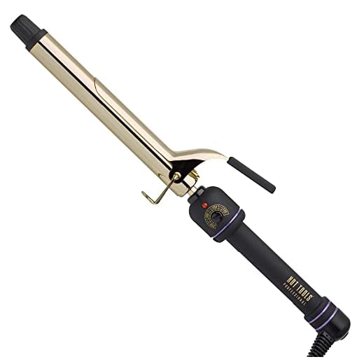 Hot Tools Pro Artist 24K Gold Extra Long Curling Iron | Long Lasting, Defined Curls (1 in)