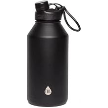 TAL Ranger 64 oz Black Solid Print Stainless Steel Water Bottle with Wide Mouth Lid Black