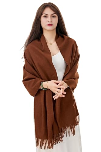 YOUR SMILE Women's Scarf Pashmina Shawls and Wraps for Evening Dress Bridesmaid Wedding Bridal Winter Warm Long Large Scarves