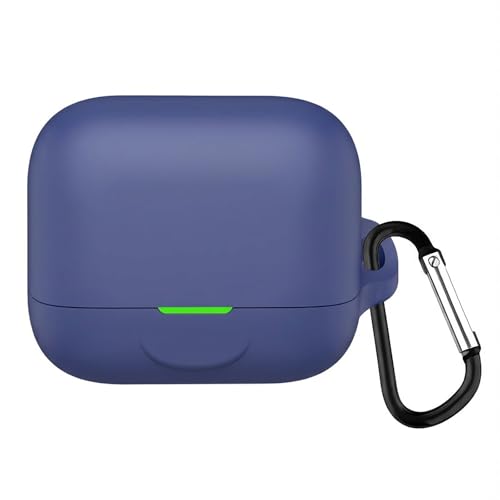 ROVIAL �Ή� EarFun Air Pro 4 + / Plus �P�[�X �t��V���R���� �S�ʕی� �����h�~ �L�Y�h�~ �ϏՌ� �h�o �y�� �����[�d�\ LED�� �J���r�i�t��(�u���[)