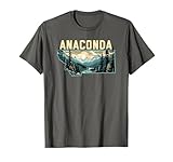 Anaconda Montana Outdoor Art Retro Hiking T-Shirt