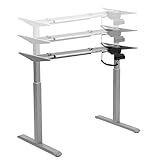 Dieser elektrische Schreibtischunterbau lässt sich von 100 bis 160cm in der Breite verstellen und passt sich damit allen gängigen Schreibtisch- / Tischplatten bis zu einer Größe von 180 (Breite) x 85 cm (Tiefe) an.