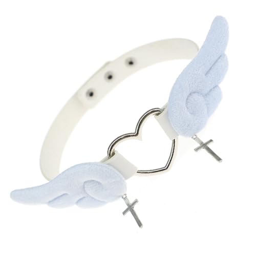 ZYKEJJDDAK PU ���b�O�����O �p���N �n�[�g �l�b�N���X �E�B���O�`���[�J�[�l�b�N���X ���b�O�K�[�^�[ �I�[���}�b�`�`���[�J�[ �n���E�B��, Size about 41x1.6x18cm/16.14x0.63x7.09, �|���E���^���B