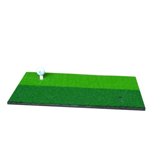 Happyyami Portable Golf Practice Mat Short Grass Design for Training Dual Color Hitting Pad for Beginners Advanced Players Durable Material