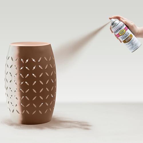 Image of Rust-Oleum Stops Rust Rusty Metal Primer Spray, Flat Brown | Rust Resistant, Indoor and Outdoor Durability, Beautiful Finish on Metal, Wood and More, Sprays from Any Angle, 2 Pack