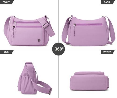 Image of Pealwel Casual Crossbody Bag with Anti Theft Pocket - Women Lightweight Water-Resistant Purse Bag