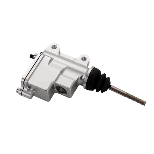 Bomba de freno trasero de moto Suzuki cilindro maestro hidráulico universal de aluminio plata