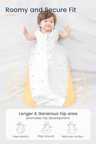 Image of TotAha Leopard Toddler Sleep Sack 2T-3T-4T,0.5 TOG Lightweight, Stretchy, Silky Sleep Bag, Buttery Soft Wearable Blanket Baby Sleeping Sacks With 2-way Safe Zipper